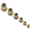 210 pièces zingué Rivet écrou mixte métrique Rivet fileté à tête plate Insert Rivetnut