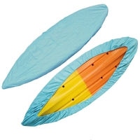210D 3.5M / 4.5M / 5.1M Housse de kayak pour bateau Canoe Dust Rain Imperméable UV Bleu résistant
