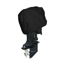 210D Oxford Housse de bateau pour moteur hors-bord complet étanche noir 15HP / 15-30HP / 30-60HP / 60-100HP / 100-150HP
