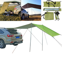 210D Oxford tissu côté voiture auvent sur le toit tente imperméable UV-preuve pare-soleil auvent Camping en plein air vo