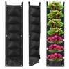 210D Tenture murale Plantation Sacs 7 Poches Plant Grow Bag Planter Vertical Herb