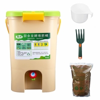 21L Cuisine Déchets Alimentaires Recycler Composter Aéré Compost Poubelles Bokashi Seau