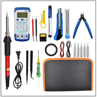 21pcs 60w fer à souder électrique soudure soudure retravailler outil professionnel bricolage