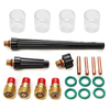 21Pcs TIG Souffleur Torch Gas Lens 10 Kit Verre en verre pour WP-9/20/25 Series