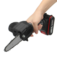 21V 4 "scie à chaîne électrique rechargeable coupe-bois portatif sans fil