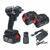 21V 630N.m Clé à chocs électrique 3 en 1 sans fil sans balais LED avec 2 Batteries
