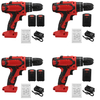 21V perceuse électrique sans fil tournevis fonction dimpact outil de forage Rechargeable W / 1 / 2pc Batterie