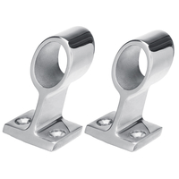 22 / 25mm 60 ° Marine Boat Yacht Railing Rail Base Fitting Support Acier inoxydable