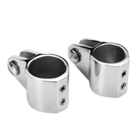 22 / 25mm en acier inoxydable bateau articulé capot connecteur rail capot matériel de montage marine