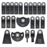 22 pièces mélanger les lames de scie multi-outil oscillant pour Parkside Workzone Einhell Challenge AEG Multitool