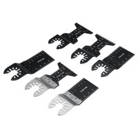 22 pièces universel multi-outils mélange oscillant lame de scie coupeurs de scie à dégagement rapide pour Soft ensemble