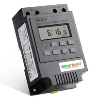 220V 110V 12V 30AMP TM616 Charge de contrôle 7 jours Programmable Digital TIME SWITCH Minuterie de relais