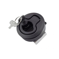 2, 4 "bateau flush pull trappe slam loquet avec serrure pour camping-car yacht RV pont / porte / tiroir / tackle Nylon 2"