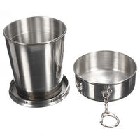  240ml 4 oz pliage portable tasse de Voyage télescopique en acier inoxydable