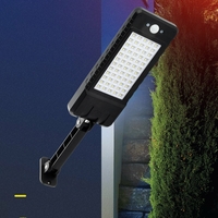 24W 60LED gradation solaire Wall Street Light étanche PIR capteur de mouvement lampe de jardin extérieur