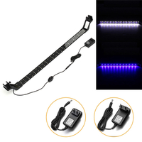 24W 85cm Bleu et Blanc LED Lampe de réservoir de poissons daquarium réglable Clip Super Slim sur la lumière
