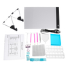 24xA4 LED Pad Tablette Conseil 5D Diamant Peinture Outils Kit Broder Point De Croix
