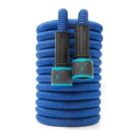 25-100Ft tuyau deau de jardin extensible tuyau magique tuyau flexible haute pression lavage de voiture tuyau de net