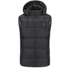 25-45 ° C gilet chauffant électrique gilet à capuche hiver plus chaud USB Charge chauffage veste vêtements