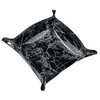 25 cm carré PU cuir dés plaque plaque bar boîte de nuit jeu pliant stockage décor plateau
