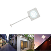25 LED Capteur de mouvement à micro-ondes Lampe solaire étanche IP65 Lampe de sécurité pour réverbère extérieur