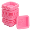 25 pièces / ensemble moule à savon en Silicone fait à la main moule de cuisson Flexible carré pour la fabrication de sav