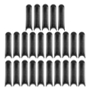 25 pièces 2x0.6 pouces lame en plastique noir lame polymère coupe remplacement coupe-herbe lame de tondeuse à gazon