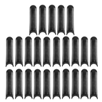 25 pièces 2x0.6 pouces lame en plastique noir lame polymère coupe remplacement coupe-herbe lame de tondeuse à gazon