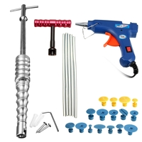 25 pièces Kit doutils PDR réparation de la grêle extracteur de colle outils de barre de réparation de Dent sans pei