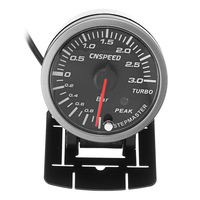 2, 5 pouces 60mm LED pointeur de compteur de jauge de mètre de voiture de pression de dépression de turbo Turbo universel