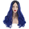 25.5 femmes pleines perruques bouclés cheveux longs perruque ondulée naturelle synthétique cosplay