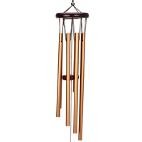 25, 6 pouces suspendu à vent carillon jardin décor à la main cadeau 8 tubes