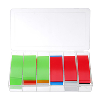 280Pcs Li-ion 18650 Batterie Enveloppe de tube thermorétractable en PVC pré-découpé 30 x 76mm