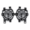 2pcs2pcs lampe de feux de brouillard de voiture avec cadre et kit de faisceau de câbles de commutateur dampoule pou