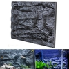 2pcs 3D Mousse Rock Aquarium Fond Toile de Fond Réservoir Poisson Reptile Marine