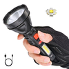 2PCS BIKIGHT 2000lm Longue Tir Forte Lampe de Poche OSL avec COB Sidelight USB Rechargeable Portable LED Torche Projecte