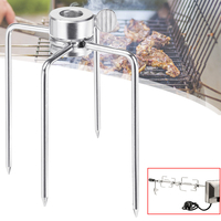 2pcs brochette de barbecue en acier inoxydable barbecue kebab camping cuisson fourchette de bâton