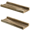 2Pcs Étagères flottantes murales étagères de supports industriels en bois étagère