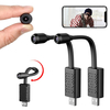 2pcs Xiaovv 1080P WIFI AP USB Mini Caméra IP 140° Large Portée AI Détection du Corps Humain V380 Pro 128G Carte SD Cloud