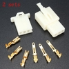 2sets 2.8mm 3 voies moto mâle électrique connecteur femelle logement terminal