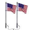 2X 12V 3FT / 4FT / 5FT LED 4WD Bande RVB Couleur Fouet Amérique USA Drapeau Lumière + Télécommande Pour Jeep ATV UTV RZR
