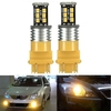 2x 3157 haute puissance 15w 2835smd LED Témoin de signal lumineux ampoules arrière ambre jaune