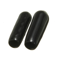 2X 3mm En Caoutchouc Antenne Caps RC Accessoires End Plug Tube Cover Noir