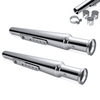 2X 540mm Moto Rétro Queue Tuyau Déchappement Tube Silencieux Silencieux Pour Café Racer Bobber Chopper