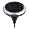 2X 8 LED lampe souterraine à énergie solaire enterrée IP66 lampe de terrasse de jardin étanche pour chemin extérieur