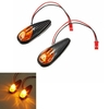 2x LED Moto universelle lampe indicateurs lumineux de clignotant orange