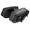 2X Moto PU Sacoches latérales en cuir Sacoche latérale étanche pour Davison