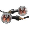 2X Universel Mini Rétro Moto Clignotants Avant Feux Indicateurs Abmer