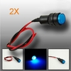 2X10mm lampe témoin tableau de bord panneau avertisseur de lumière universelle LED