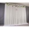 2X2M Wedding Party Backdrop Rideau Fond Décoration + Blanc Gaze Net Décoratif Rideaux